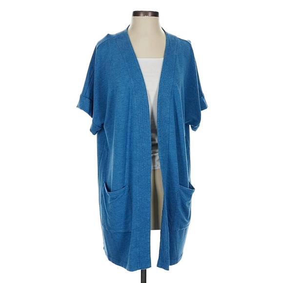 Soft Surroundings Sweaters - SOFT SURROUNDINGS BLUE CARDIGAN